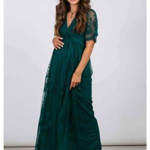 Forest Green Pinkblush Maternity Dress